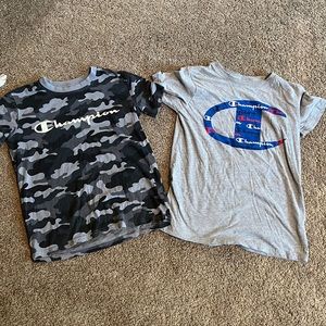 2 youth medium Champion shirts